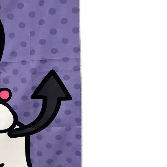 Sanrio Kuromi Cheeky But Charming Purple Black Wall Hanging Tapestry - Picture 3 of 5